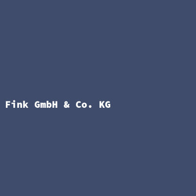 Hersteller: Fink GmbH &amp; Co. KG