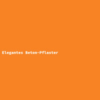 Elegantes Beton-Pflaster