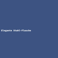 Elegante Stahl-Flasche