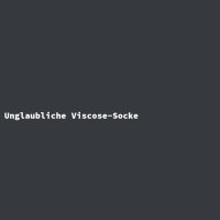 Unglaubliche Viscose-Socke