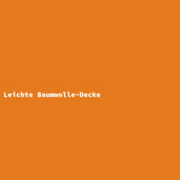 Leichte Baumwolle-Decke