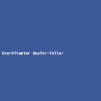 Exorbitanter Kupfer-Teller