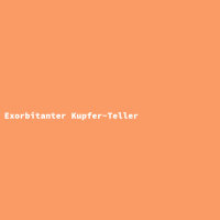 Exorbitanter Kupfer-Teller
