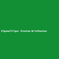 Eigenwilliger Elastan-Briefkasten
